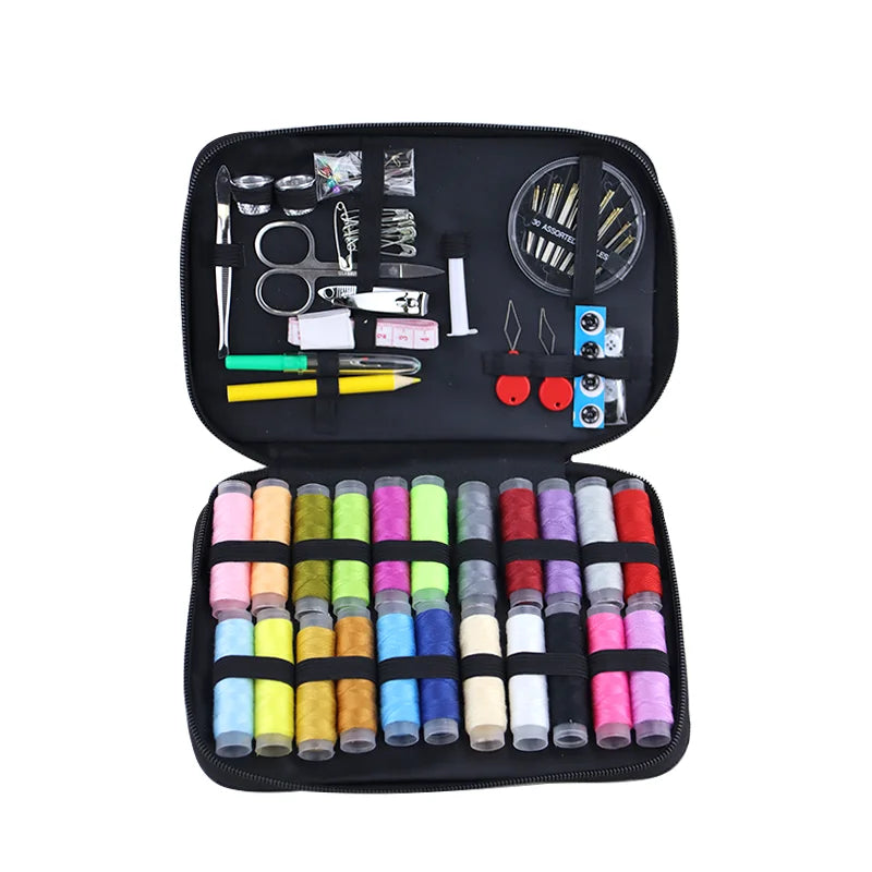 27-230Pcs Sewing Kit with Case Portable Travel DIY Embroidery Handwork Sewing Tool Set Needle & Thread Organizer